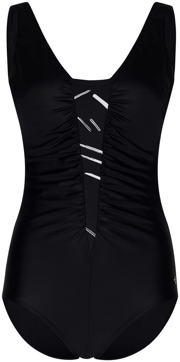 Dames Badpak Pastunette - White Stripes - Zwart - Maat 42