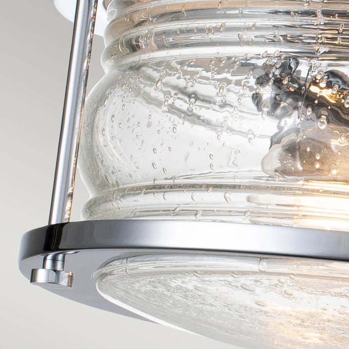 Kichler LED Badkamerarmatuur Ashland Bay | 2X E27 Max 60W | IP44 | Dimbaar | Polished Chrome