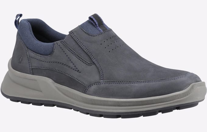 Hush Puppies Arthur Nubuck Heren Marineblauwe Instappers