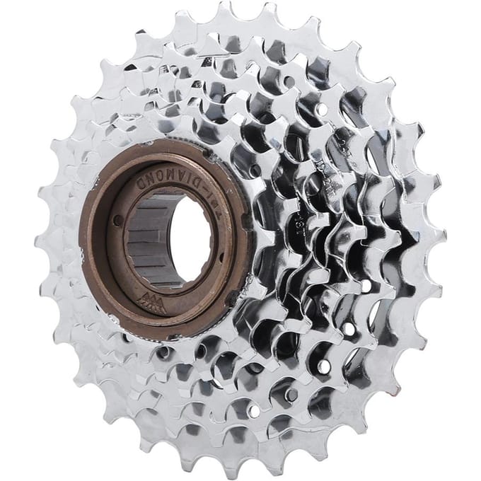 Roue Libre Arrière de Vélo Chromée Accessoire de Remplacement pour VTT 6 vitesses gray