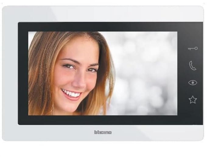 Video-intercom 7 inch voor gezinnen met 2-draads installatie en externe knop