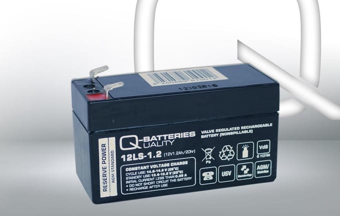 Lakuda Q-batterijen 12v-1.2ah 97x43x52