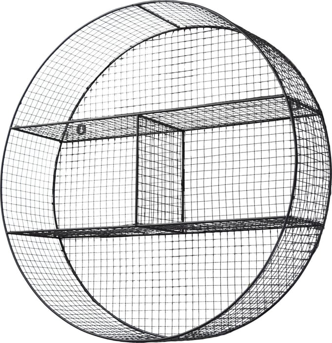 LOFT42 Gaas  Wandrek Rond Large Zwart - Metaal - Ø70x20