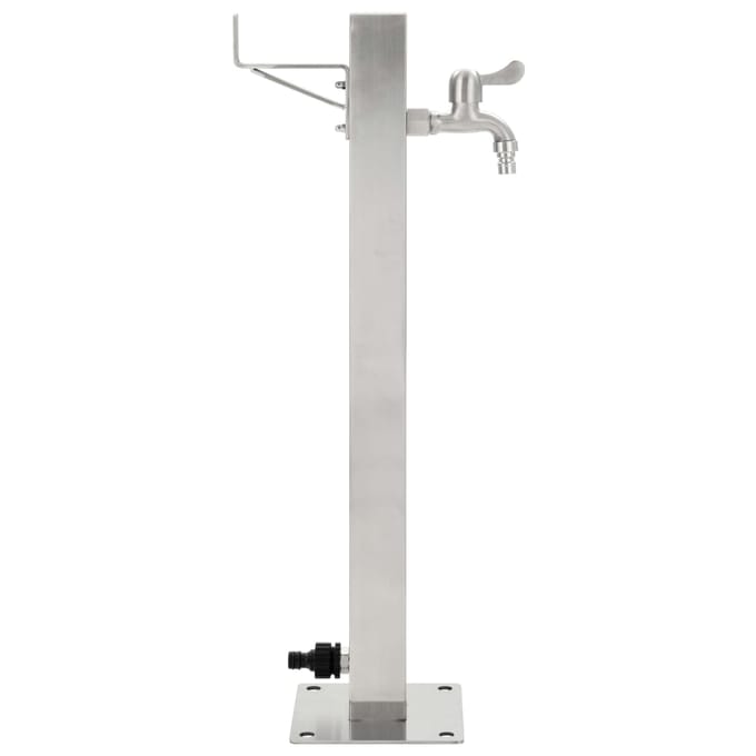 vidaXL - Tuinwaterkolom - vierkant - 65 - cm - roestvrij - staal