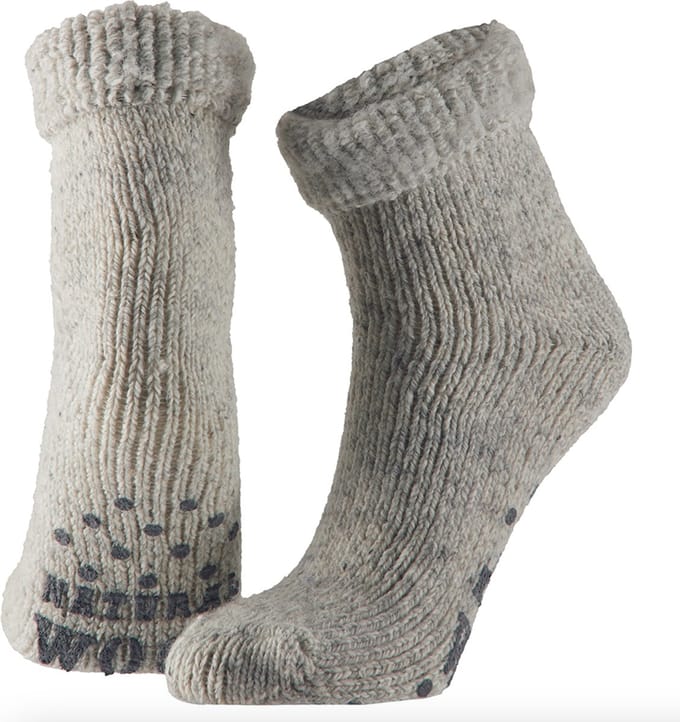 Apollo - Kids - Wollen - Sokken - Antislip - Grijs - Maat 31/34