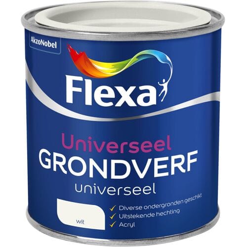 Flexa Grondverf Universeel - Metaal, Hout En Kunststof - Wit - 250ml