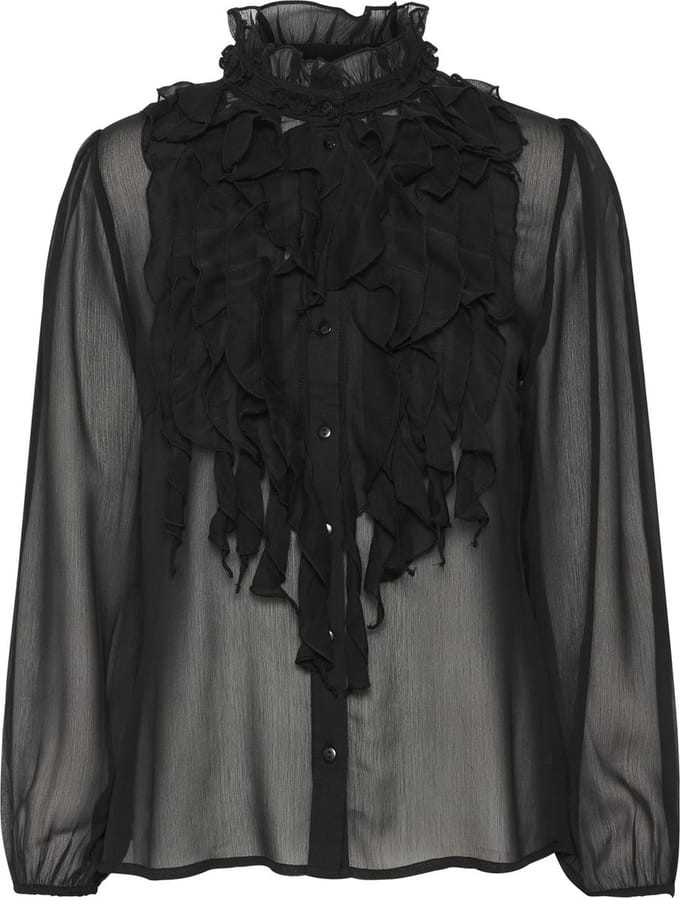 Saint Tropez LiljaSZ Crinkle LS Dames Blouse