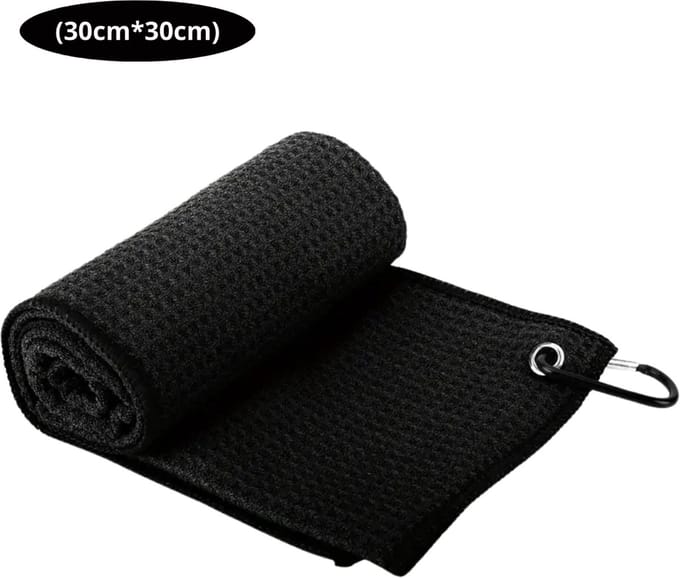 Livano Golf Handdoek - Golfhanddoek - Golf Accessoires - Towel - Comfortabel - Zwart