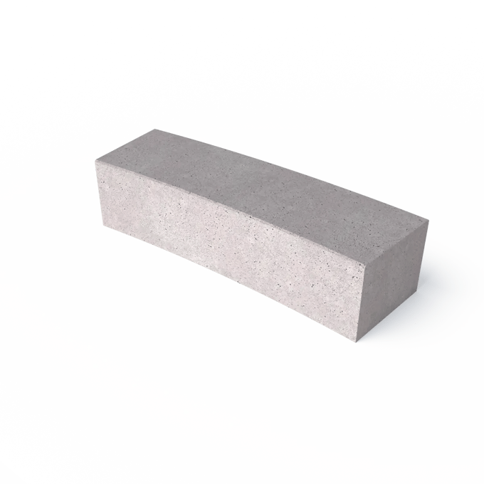 Schellevis Oudhollands Grijs Zitelement Gebogen 200x60x47