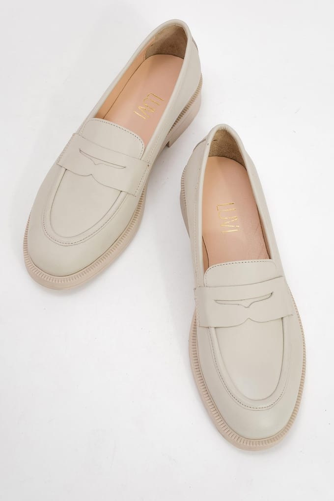 Bree Platform Penny Leren Loafer