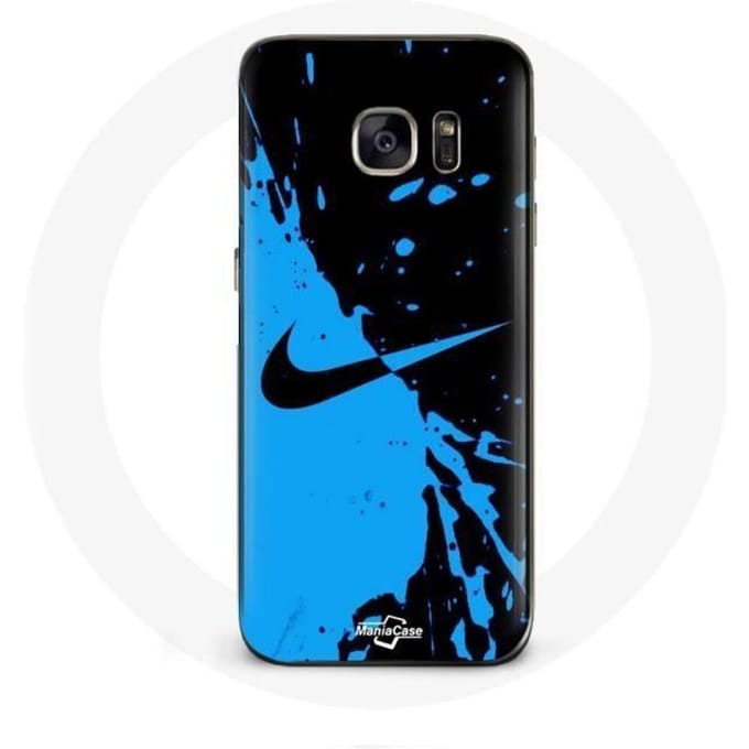 Coque pour Samsung Galaxy S6 edge Nike Logo Bleu et Noir