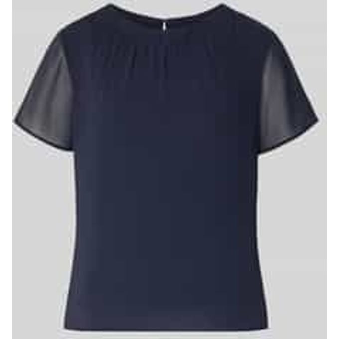 Regular fit blouseshirt met semitransparante mouwen