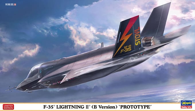 Hasegawa Modelbouwpakket Militaire voertuigen - 02412 F-35 Lightning II B Version - Prototype Plastic - 1:72 - Modelbouw