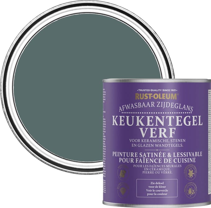 Rust-Oleum Groen Keukentegelverf Zijdeglans - Diepe Zee 750ml