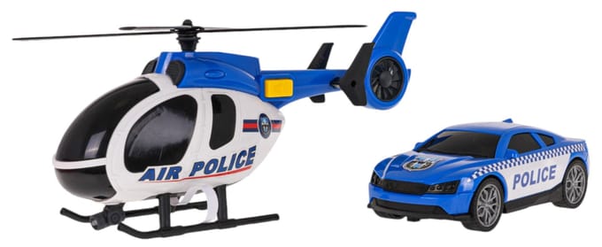 Politie Helikopter & Auto Speelgoed Set - Licht & Geluid