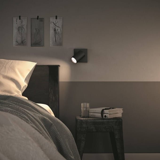 Philips Opbouwspot Kosipo - Zwart - 13,4cm - Gu10