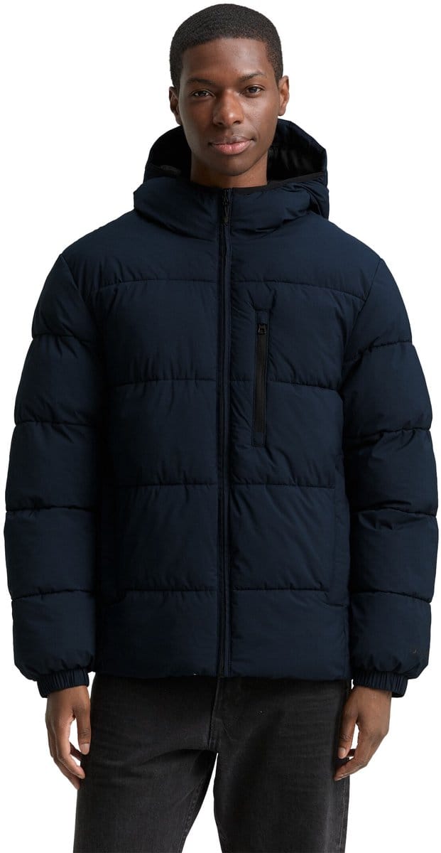 Tom Tailor Denim - Lichtgewicht pufferjas met capuchon - Maat XXL - sky captain blue