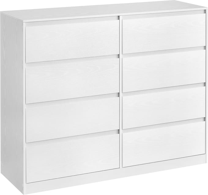 VASAGLE - Kast - Ladekast - Met 8 Lades - Opbergkast voor Slaapkamer - Modern Design