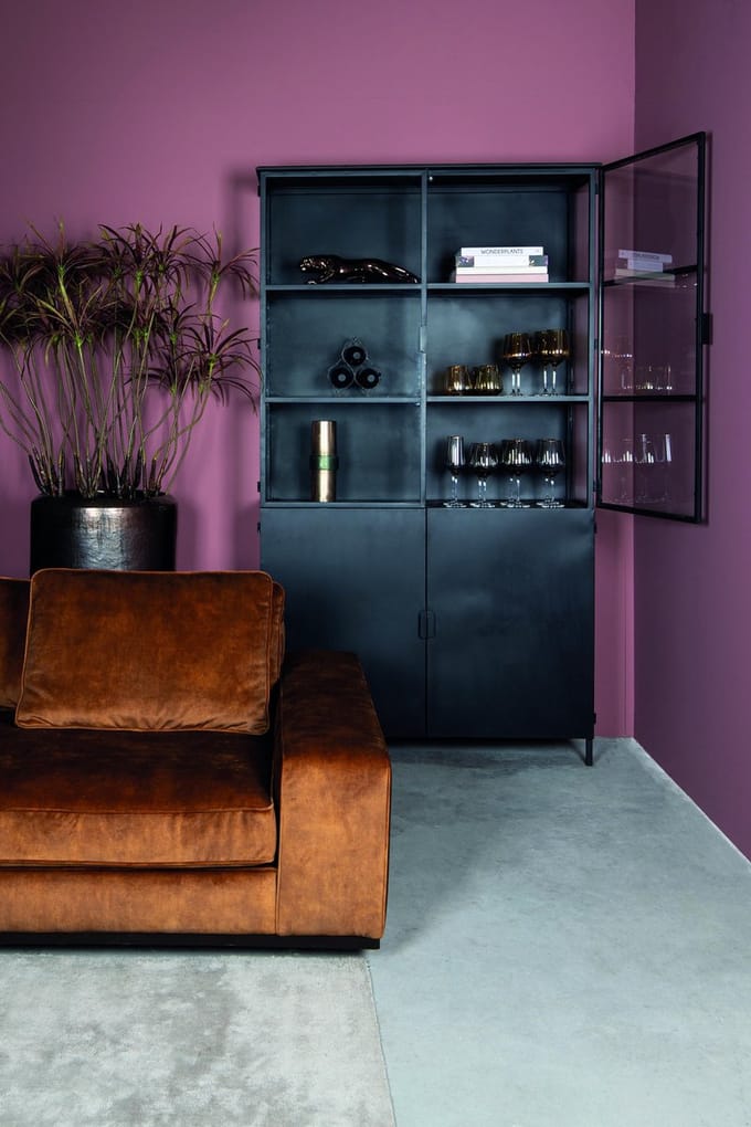 PTMD - Kast Elina - Zwart - 120x40x211cm