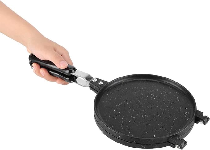 Wafelkegelmaker - Eierrol Maker - Gebak Maken - Antiaanbaklaag - 42 cm - Zwart