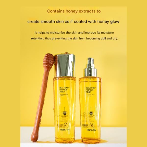 Farm Stay Real Honey Propolis Essence 100ml +RANDOM GIFT orange
