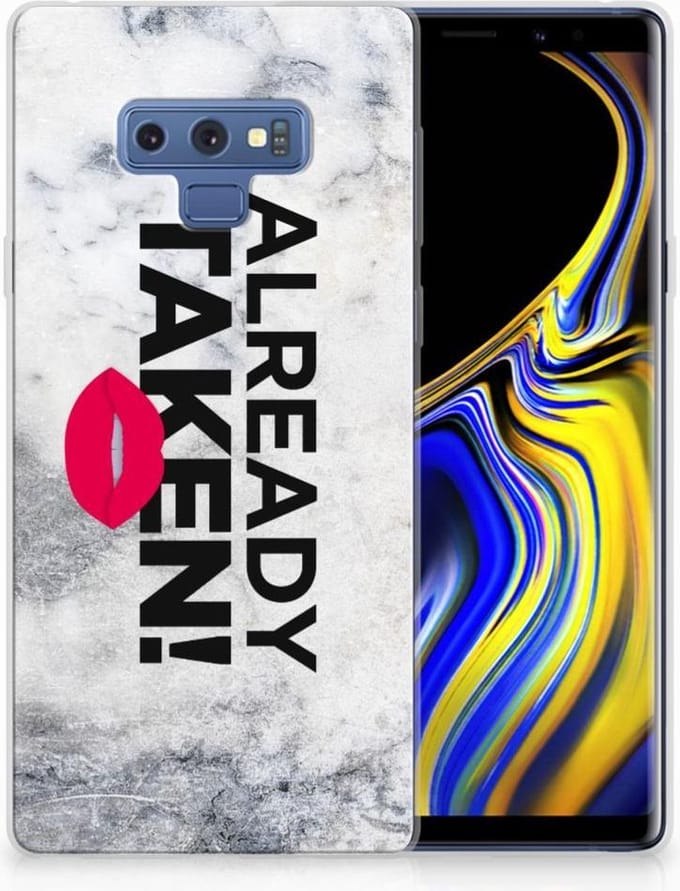 Samsung Galaxy Note 9 Siliconen hoesje met naam Already Taken White