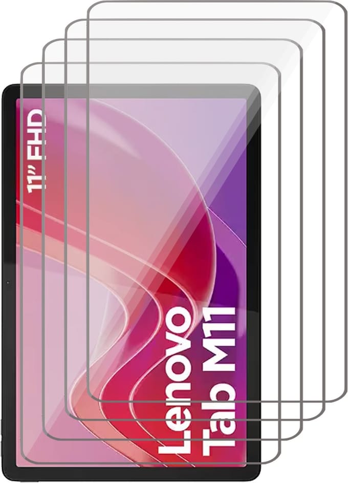 Screenprotector geschikt voor Lenovo Tab M11 - 4x Gehard Glas Screen Protector GlassGuard