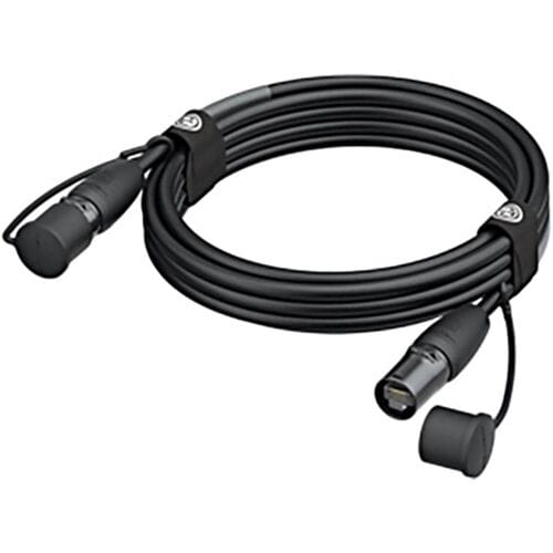 Neutrik NKE5E-E1E1-M0010 RJ45 Netwerkkabel, patchkabel CAT 5e 1 m Zwart Geschikt voor buiten 1 stuk(s)