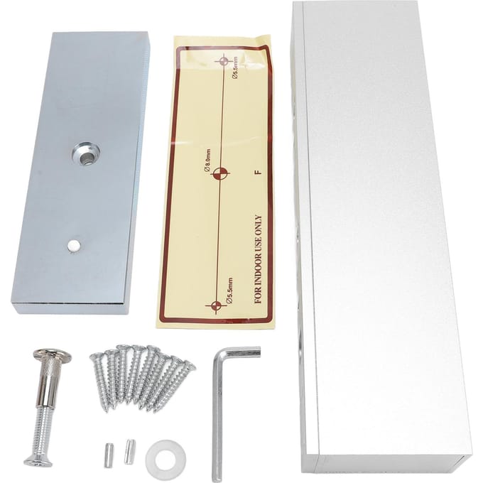 Serrure Électromagnétique 500KG 1200LBS Force de Maintien Serrure Électroaimant 12V Fail Safe Mode NC Simple gray