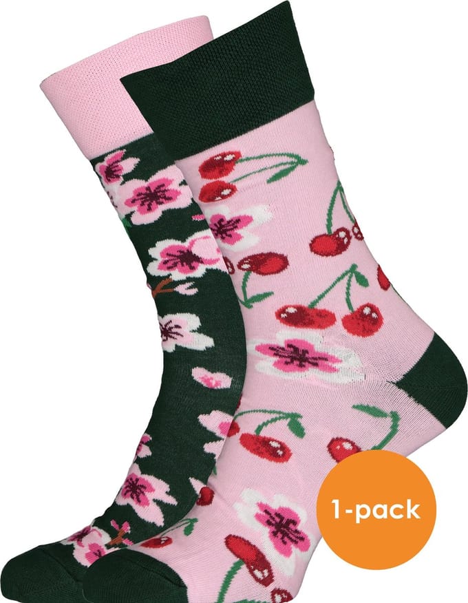 Many Mornings unisex sokken Cherry Blossom - Unisex - Maat: 35 - 38