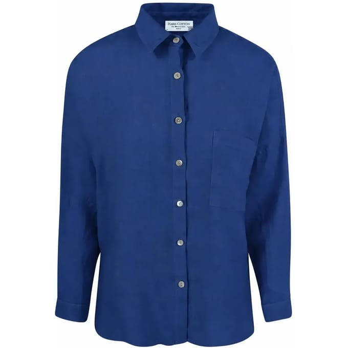 Dameshemd met lange mouwen Haris Cotton