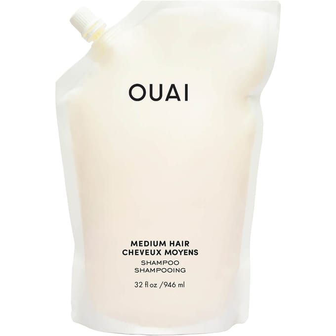OUAI Medium Shampoo and Refill Bundle