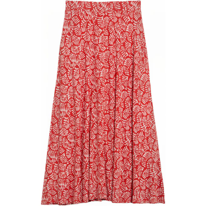 White Stuff Jada Eco Vero Maxi Skirt Red Printed Taglia: 8 REGULAR | Maxi gonne Outlet | Donna | Rosso