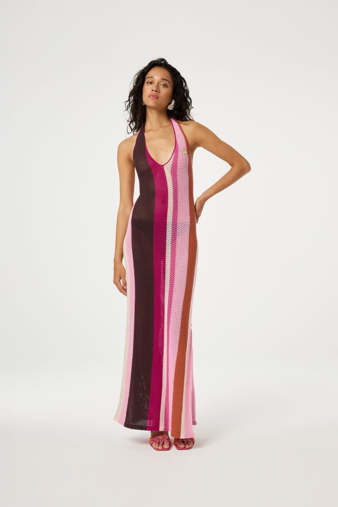 Fabienne Chapot Talia Dress Multi Maat: XL | Maxi Jurken Outlet | Dames