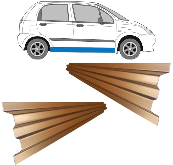 Reparatie dorpel voor Chevrolet Spark 2005-2010 / Links = Rechts / Set