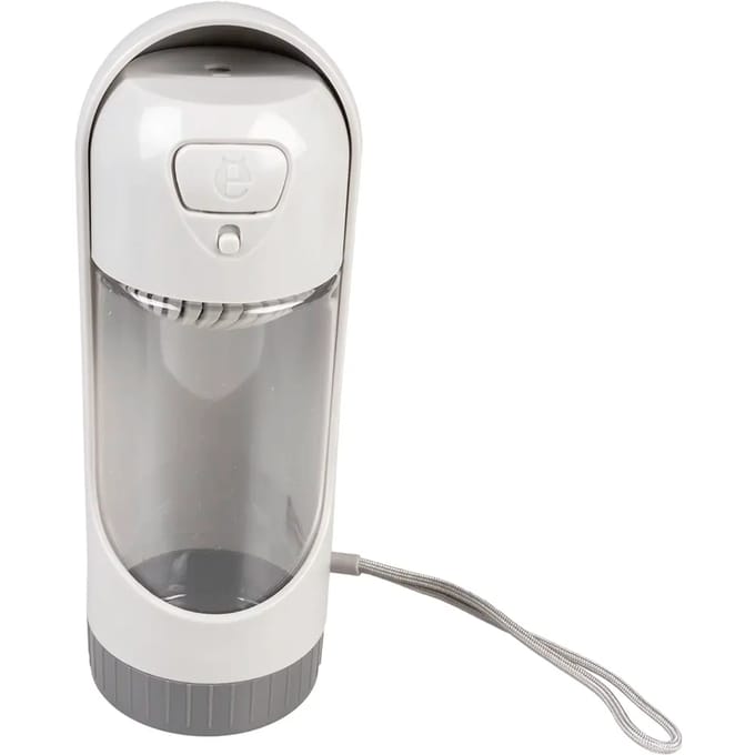 Duvoplus - Waterfles - Hond - Drinkfles Compact 300ml - 6,5x6,5x18,5cm Grijs - 1st