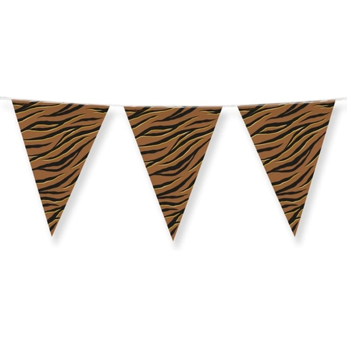 Party Flags foil Tiger Safari