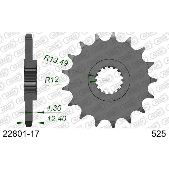 Tandwiel Afam 525 17 dents