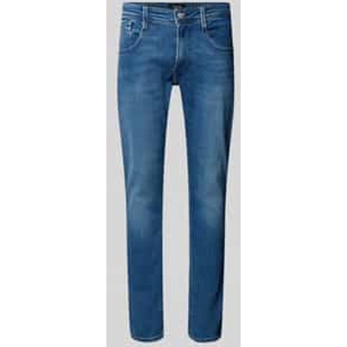 slim fit jeans met steekzakken model 'ANBASS'