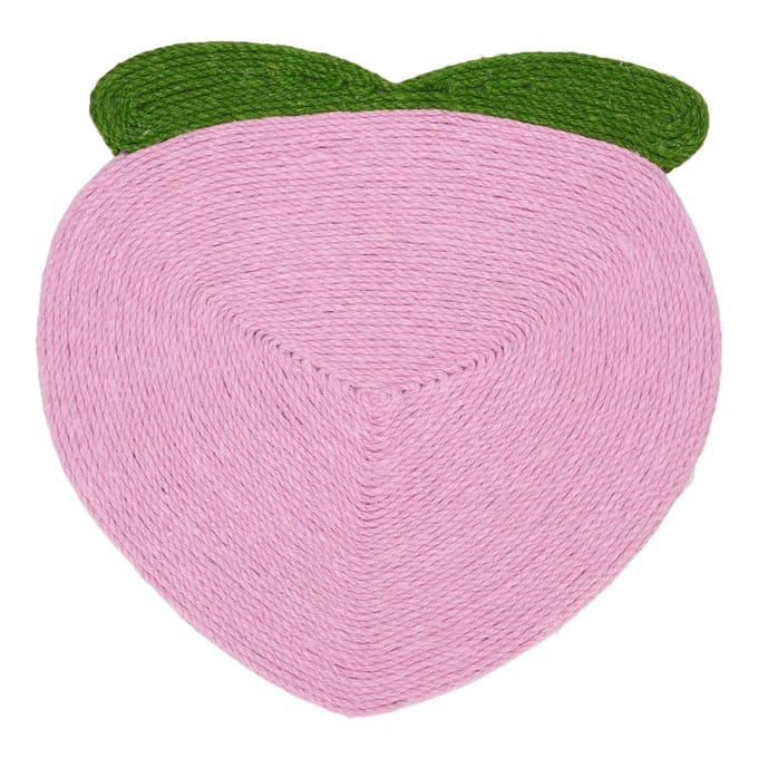 Tapis griffoir mural à ventouse pour chat, protection de meubles peu encombrante pink