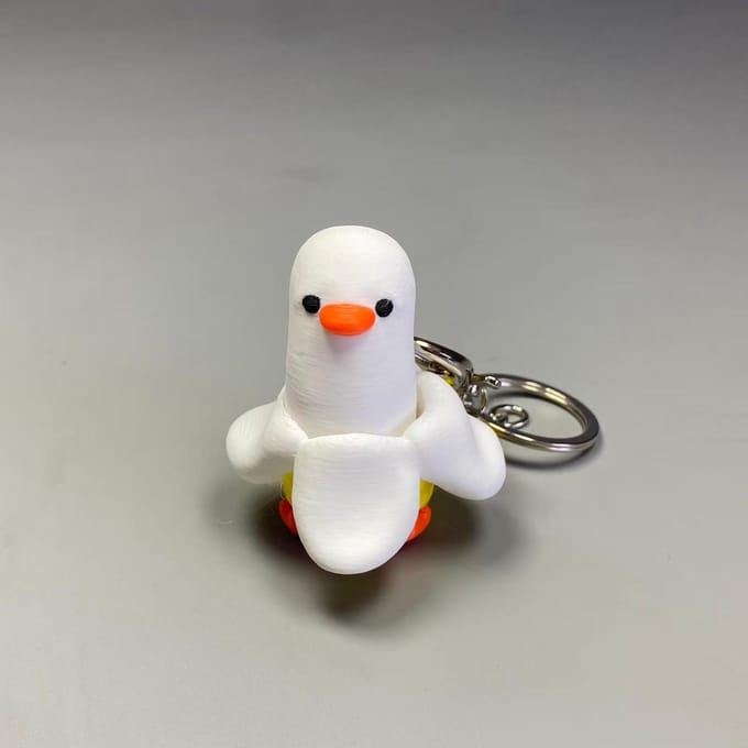 Eend Kwekken Fidget Speelgoed Kwekken Eend Sleutelhanger Mini Kwekken Eend Stressverlichter Plastic Kikker Eend Sleutelhanger Voor Stress Verlich