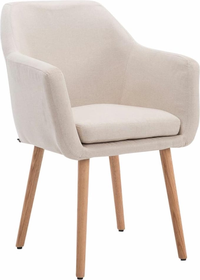 CLP Utrecht Eetkamerstoel - Stof beige natura