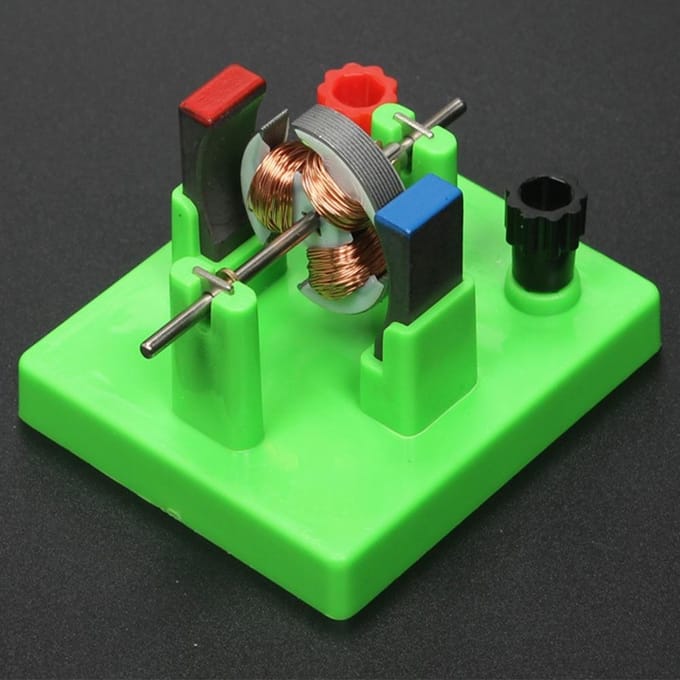 Doe-het-zelf DC Elektromotor Model Natuurkunde Experiment Hulpmiddelen Educatieve Leerlingen School Lab Wetenschapsproject Leuke Leer Tool Speelgoed green