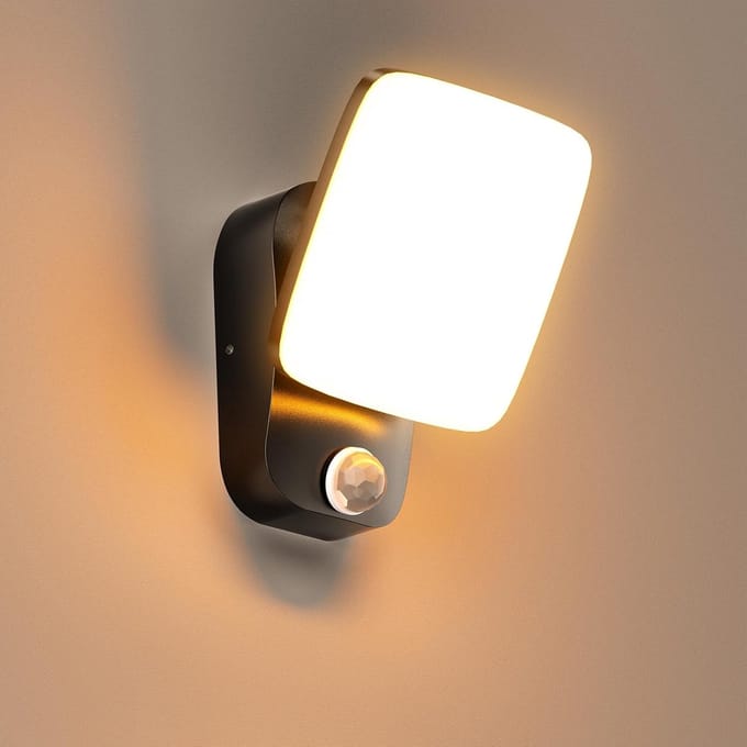 Waterdichte Buitenwandlamp met 360° Draaibare LED en Bewegingssensor