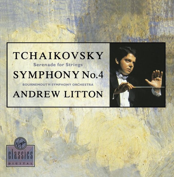 1-CD Tchaikovsky - Serenade for Strings / Symphony No. 4 (1989) - Bournemouth Symphony Orchestra / Andrew Litton