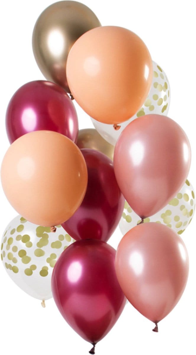 Folat - Ballonnen Rich Ruby 30cm - 12 stuks