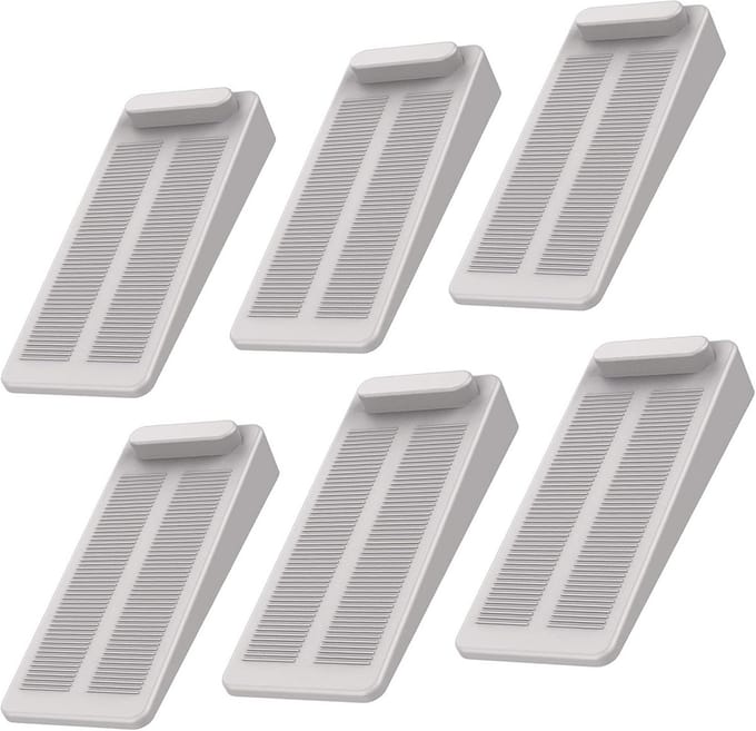 Antislip Rubber Deurstopper – Verstelbare Deurwig voor Badkamer, Balkon, Kinderkamer en Terrasdeur – 6 Stuks