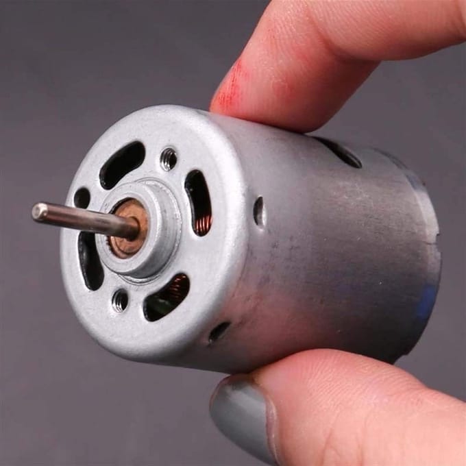 DC Motor - Kleine Motor - Hobby Projecten - Hoge Snelheid - 27.8mm Diameter - Metaal