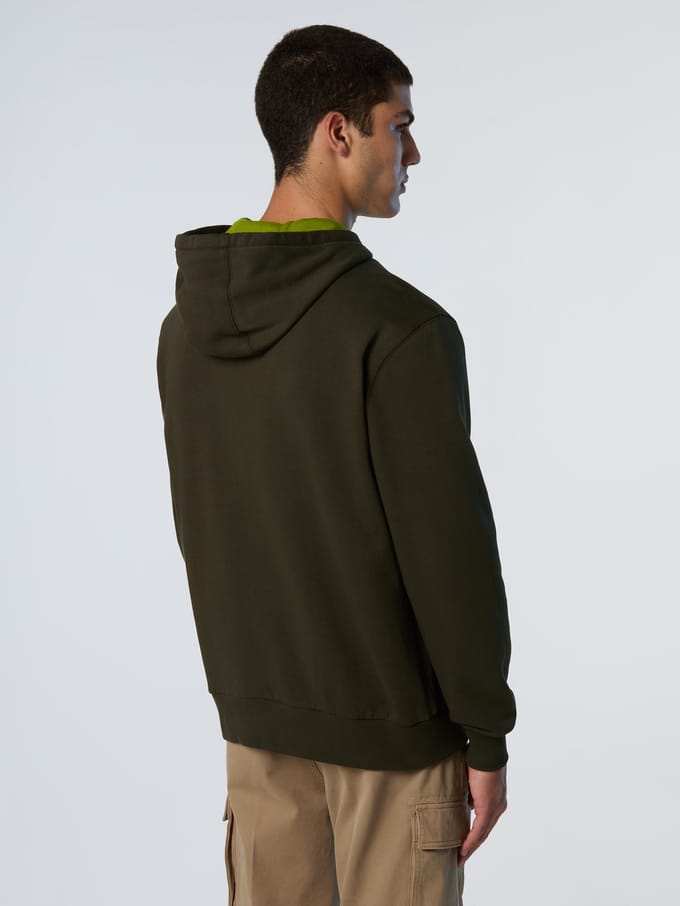 North Sails Hoodie Volledige ritssluiting met geborduurd logo