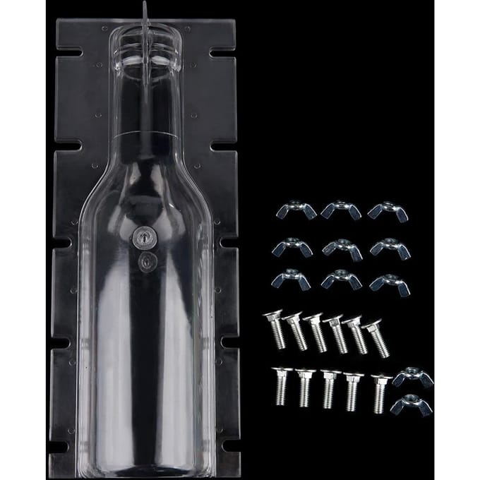 Transparant Plastic Kaars DIY Vorm Tool Flesvorm Hittebestendig Bruiloft Kaars Vorm black